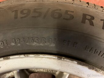 Pneu letní 195/65 R15 zánovní + Alu ráfky - 4