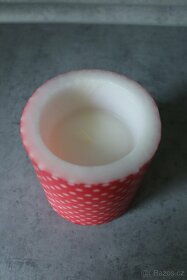 Handmade - Velká puntíkatá svíčka - 4