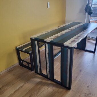 Jidelni stul 160×80/Lavice 40×150 - 4