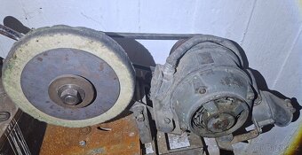 Elektromotor, rozbrušovačka, hřídel, suport..... - 4