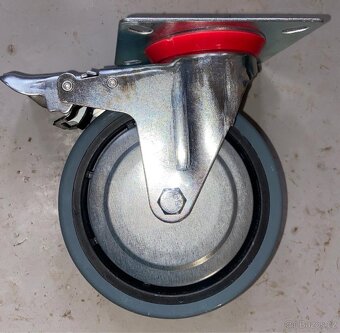 Otočná kolečka s brzdou i bez – nové, různé velikosti - 4