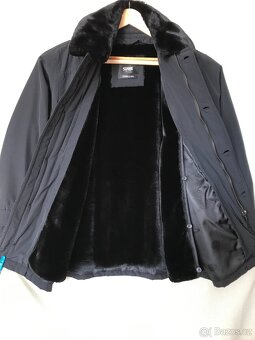 Pánská zimní černá bunda parka vel. 52/L - 4