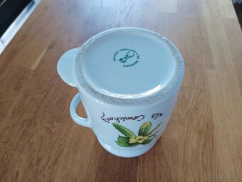 VINTAGE PORCELÁNOVÁ DÓZA NA OKURKY SOLOGNOTE FRANCIE - 4