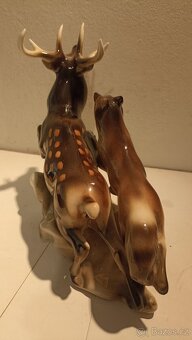 Porcelánová soška - štvanice Royal Dux - 4