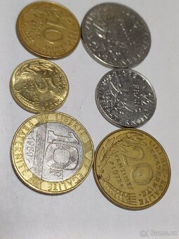 Francouzské mince různé ročníky - 4