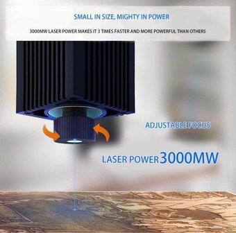 Creatorally K6 Laserová Gravírka s 3000 mW s Bluetooth - 4