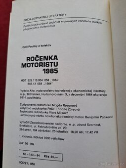 Ročenka motoristu 1985 - 4