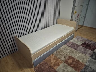 Postel s výsuvným lůžkem 90x200 cm - 4