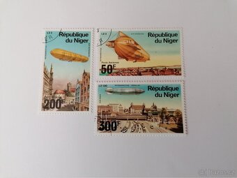 Známky vesmír vzducholodě balóny letadla kosmos - 4