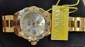 Nové zlaté švýcarské hodinky Invivta Pro Diver Men 200m - 4