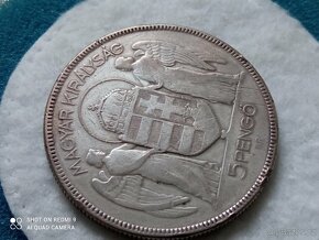 SŘÍBRNÁ MINCE 5 PONGE 1939 HORTY - 4