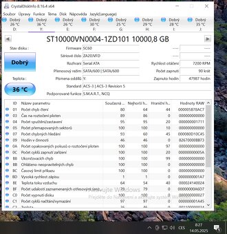Seagate IronWolf NAS 10 TB - 7200ot, SATA3, 256 cache - 4