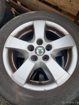 Alu kola 14” 5x100 Škoda a letní pneu 185/60/R14 - 4