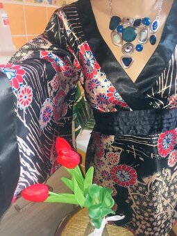 satenova# halenka# tunika# spolecenske# sirokerukavy# japons - 4