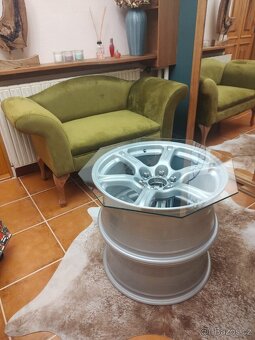 Konferenční stolek alu kolo - 4