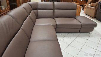 Kožená sedací souprava ve tvaru U - 4