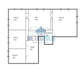 Stylový a světlý byt 3+1 v srdci Košíř – 83,5 m², poslední p - 4