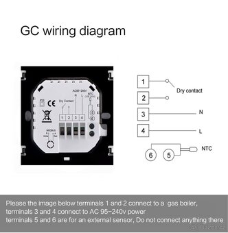 Chytrý WIFI termostat BHT-006 series - 4