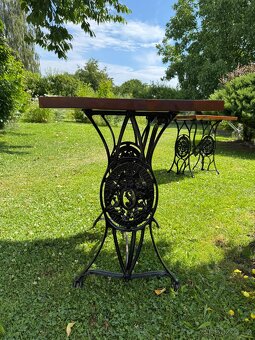 Obdélníkový stůl ze šicího stroje SINGER - 4