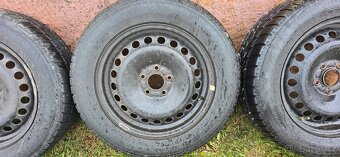 Plechové disky 5x108, 6,5×16, pneu 215/60 R16 - 4