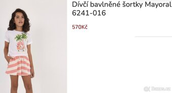 Dívčí šortky zn. Mayoral vel. 152/12 - 4