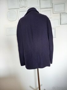 modrý vlněný kabát Calvin Klein - 4