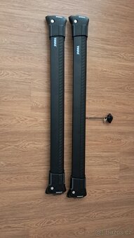 Prodám pričniky Thule wingbar edge black kodiaq, karoq,super - 4