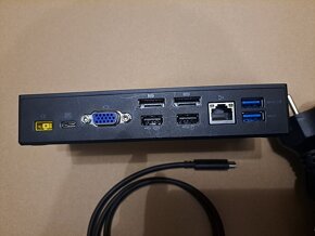 Dokovací stanice Lenovo 40A9 s USB-C + 90w zdroj - 4