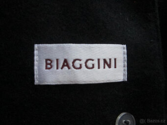 Vlněný kabát zn. Biaggini, černý, vel. M/L, velmi elegantní - 4
