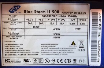 PC Q6600/2,4Ghz, RAM 4GB, raptor 68GB, 2x500GB/HD, 2xDVD - 4