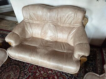 Rustikální dubová světlá sedací souprava, 4982 - 4