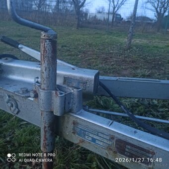 Přívěsný vozík, brzdění,1.45x3.0 m - 4