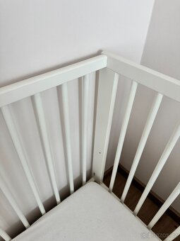 IKEA bílá postýlka Gulliver vč. matrace - 4
