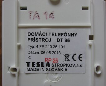 Domácí telefon - vrátný Tesla DT85 - 4