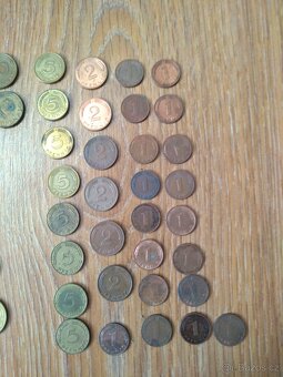 Staré Německé mince marky, pfennig - 4