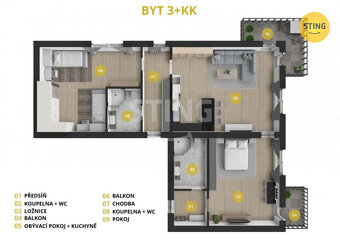 Byt 3+kk, 114 m2, ulice Na Poříčí, Frýdek - Místek, 132755 - 4