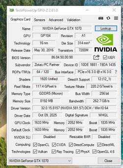 Budget Počítač | i7 4c/8t | GTX 1070 8GB | 16GB DDR3 - 4