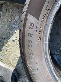 Prodam 4.ks zanovnich letnich pneu 195/55R16 Michelin - 4