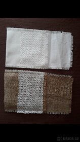 Jutové dekorace a podvazek - 4
