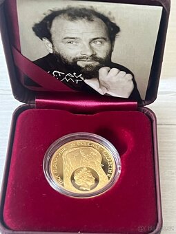Zlato / zlatá mince 1/2oz Gustav Klimt proof - 4
