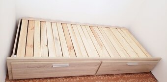 DŘEVOČAL Postel s Madrací a Úložným prostorem na kolečkách - 4