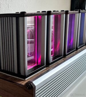LED hodiny – Nixie styl (moderní LED imitace) - 4