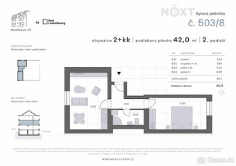 Prodej byt 2+kk, 42㎡ - 4