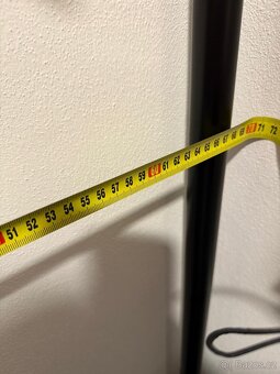 Věšáková stěna černá kovová 187x67x33 - 4