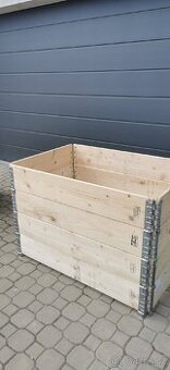 Vyvýšené záhony - NOVÉ stohovatelné ohrádky 120x80x20cm - 4