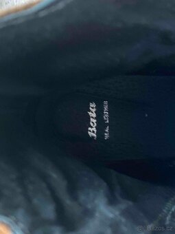 Kožené kotníkové boty na podpatku vel. 41 - 4