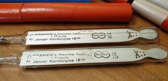 MINUTOVÝ RTUŤOVÝ TEPLOMĚR LÉKAŘSKÉ RETRO ART DECO - 4