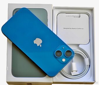 iPhone 13 Blue BATERIE 100% TOP - 4