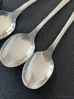 6x čajová lžička z alpaky (melchior), USSR - 4