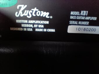 Kombo pro kytary nebo zpěv Kustom KB 1 Super cena - 4